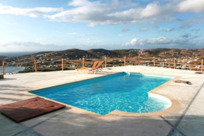 Гостиница 3 bedrooms villa with sea view shared pool and wifi at Paros 1 km away from the beach  Парос